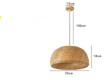 Hand Knitted Chinese Style Weaving Hanging Lamps