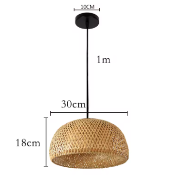 Hand Knitted Chinese Style Weaving Hanging Lamps